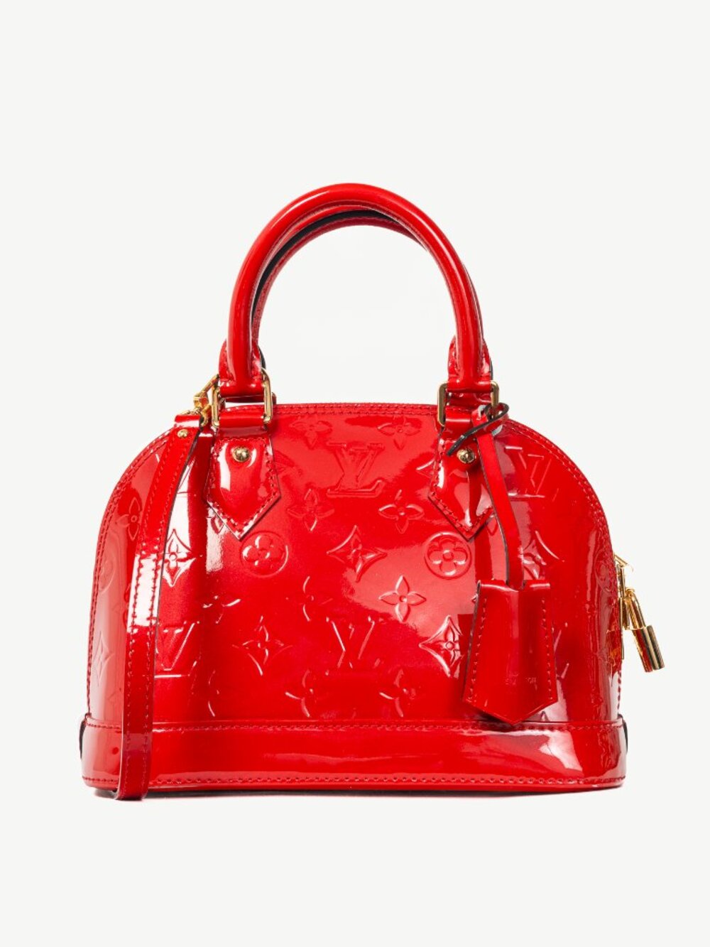 Louis Vuitton Alma BB Cerise Monogram Vernis Tote